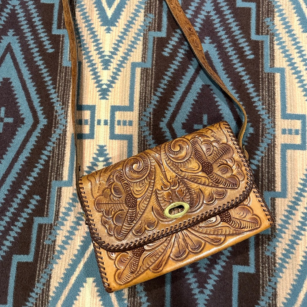 Vintage Hand Tooled Purse